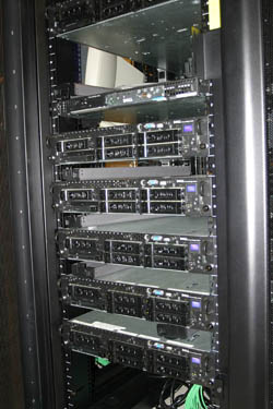 inside one of VCUCC's racks