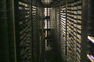 inside VCUCC's tape library system